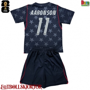 Förenta stater Brenden Aaronson #11 Borta Kläder Barn VM 2026 Kortärmad (+ Korta byxor)